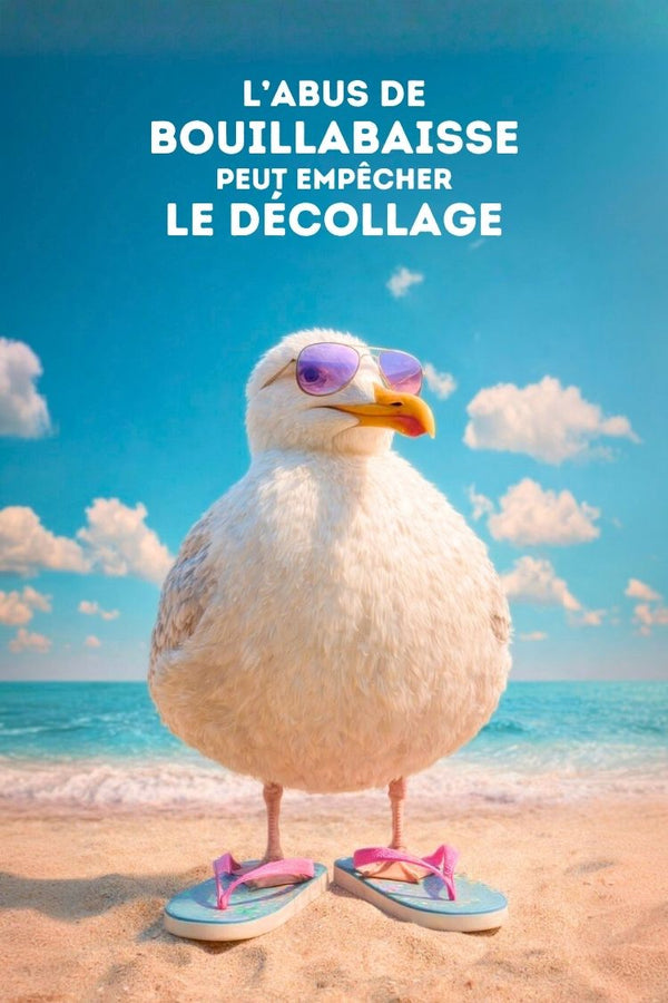 Affiche, Drôle, Humour, Marseillais, Abus, Bouillabaisse, Comédie, Décoration, Cadeau, Typographique.