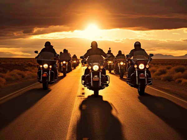 Affiche de moto - La meute (personnalisable)