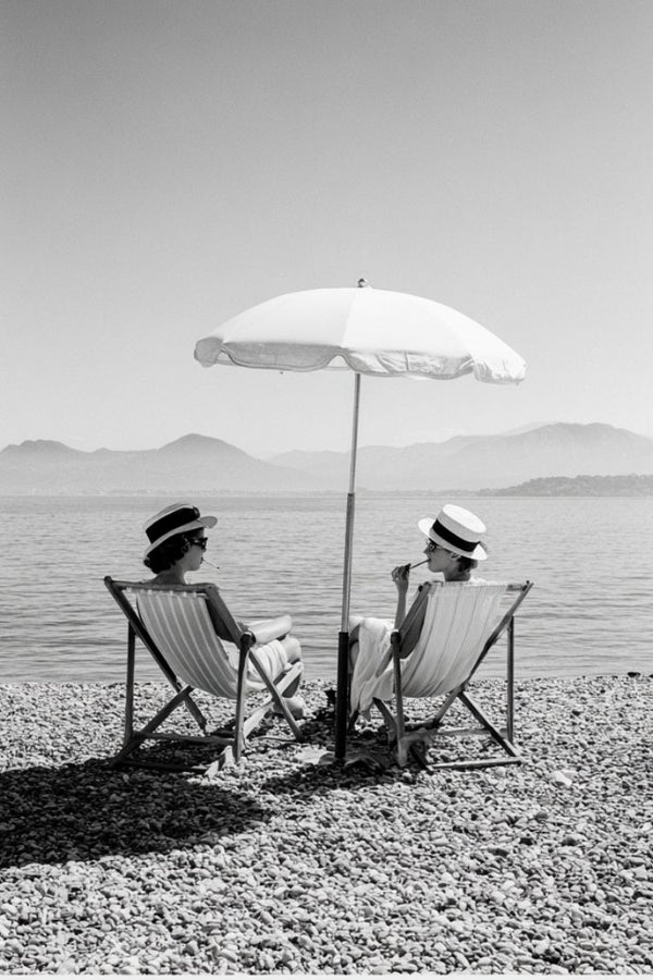 Affiche Plage rétro - Femme élégante décoration tendance