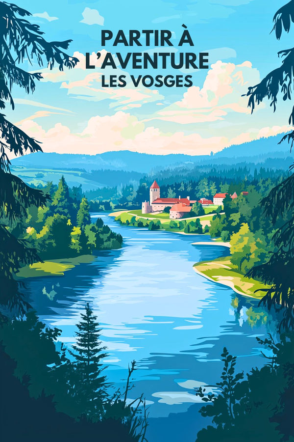 Affiche Vosges - Partir à l'aventure