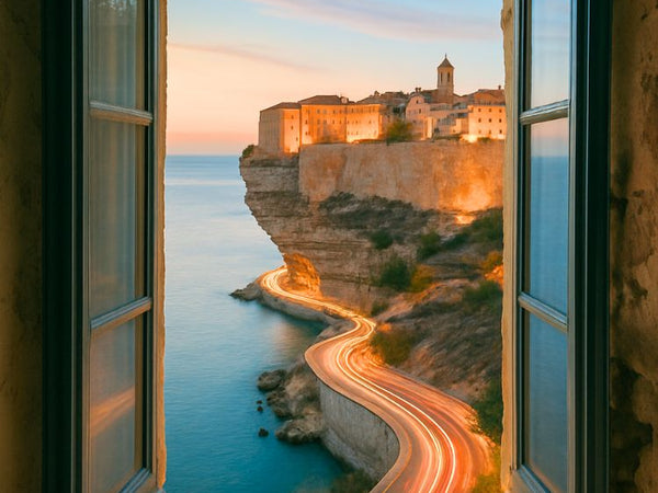 Bonifacio, cadeau, déco, idéal, souvenirs, vacances, poster, design, mural, souvenir