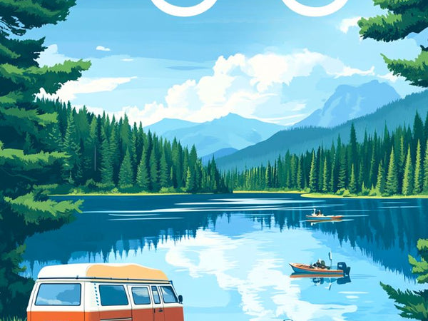 Poster, Retro, Vintage, Les Vosges, Noël, cadeau, décoration, murale, design, graphique.