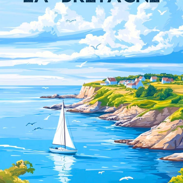 Affiche, Bretagne, XXL, Idée, Cadeau, Noël, Papa, Frère, Décoration, Mural