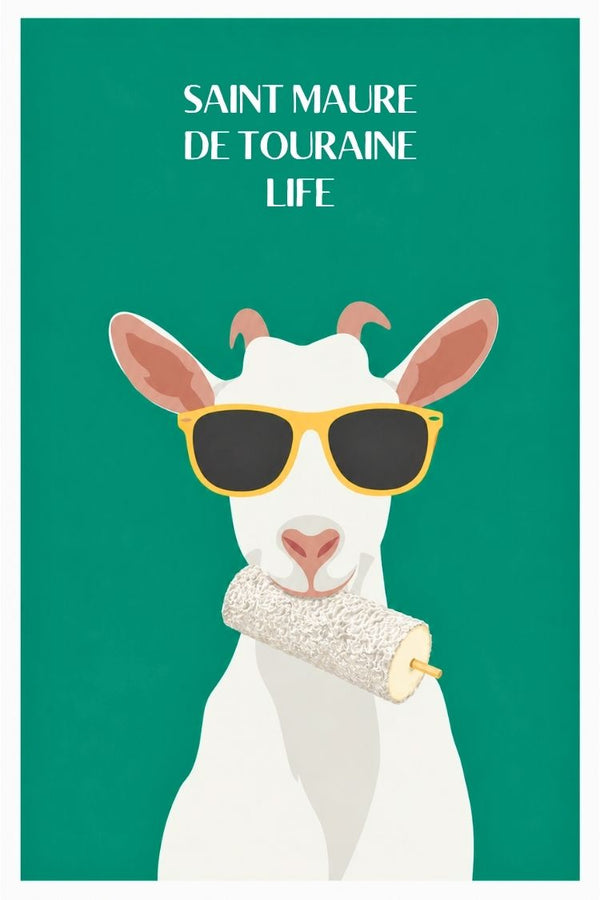 Affiche Fromage de chèvre - Saint-Maure vintage