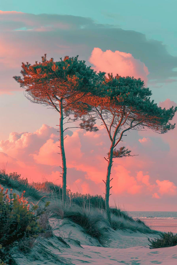 Poster aesthetic plage chambre salon