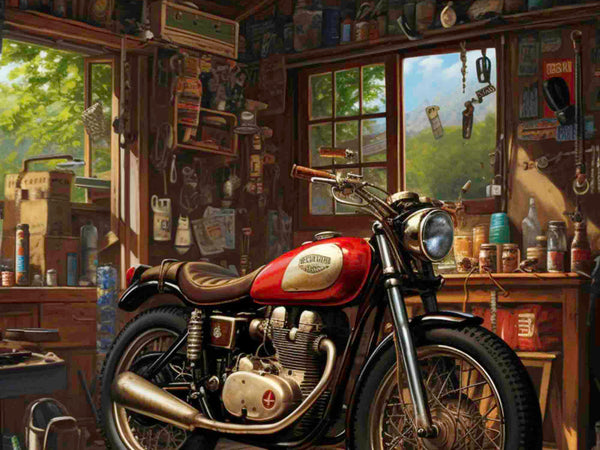 Affiche De moto - Le Garage du Motard