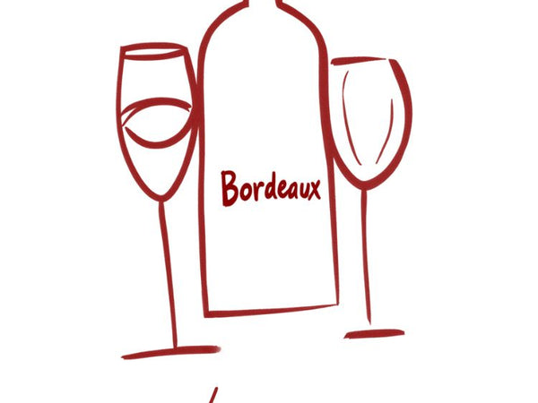 Affiche Bordeaux vin citation bons copains minimaliste déco