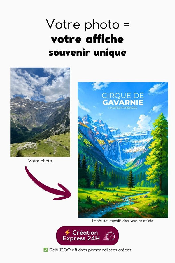 Affiche personnalisée à partir de votre photo