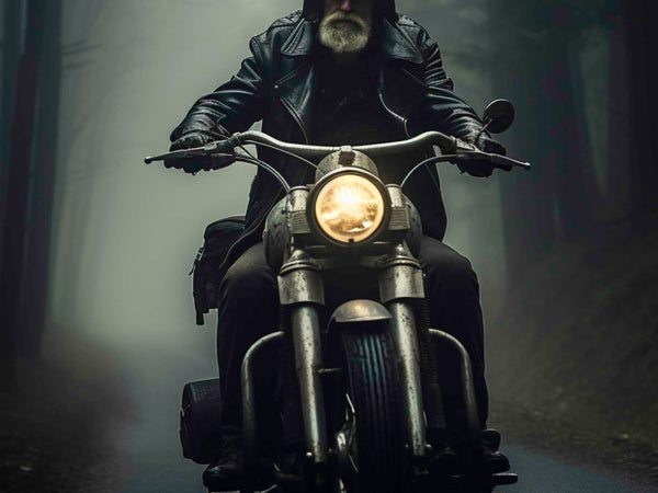 Affiche De moto - Toujours se méfier d'un vieux Biker