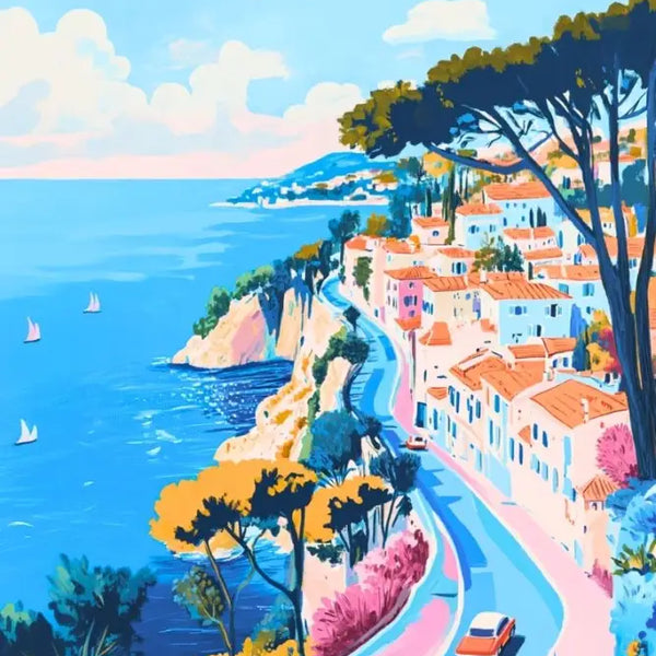 Affiche Côte D’azur - La French Riviera