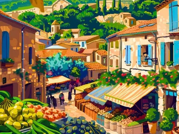 Affiche de Provence - Les Marchés
