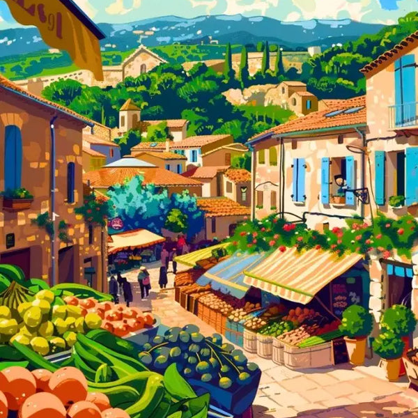 Affiche de Provence - Les Marchés