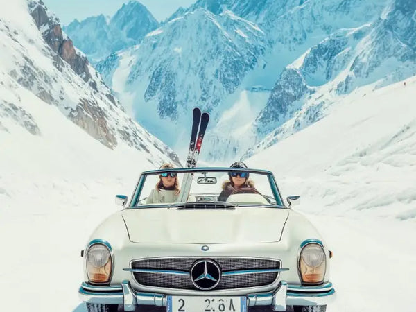 Poster premium Alpes ski luxe haut de gamme