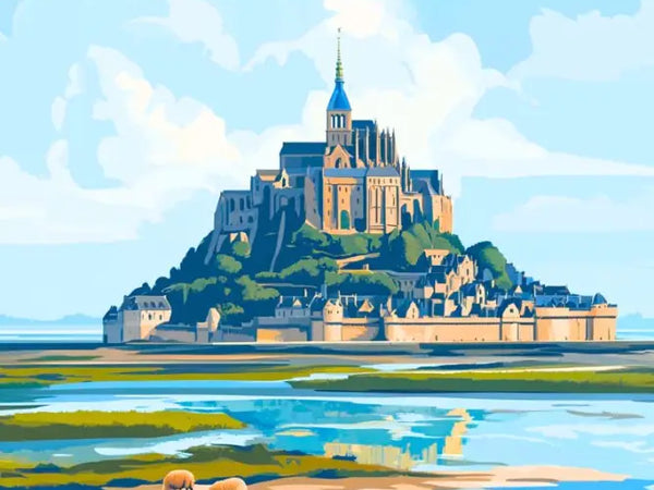 Affiche Mont Saint Michel en Normandie