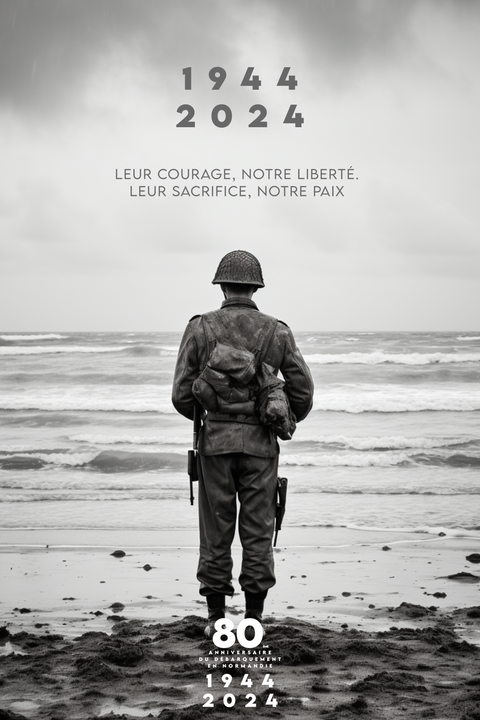 où acheter des affiches des 80 ans du débarquement en Normandie (2024) ?