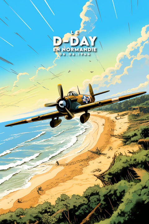 Affiche Dday L'avion - D-DAY 6 juin 1944