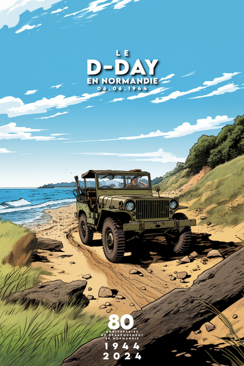 On the beach - D-DAY June 6, 1944
