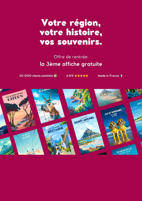 Affiche Design Grenoble - Vue Ciel Moderne