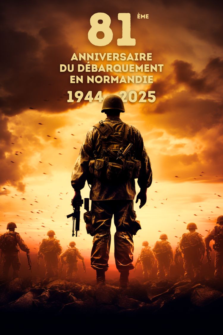 Pièce Commémorative 75e Anniversaire Débarquement Normandie – Plaqué Or – Collection, Souvenir