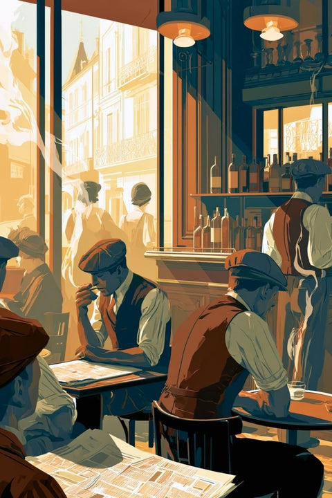 Affiche Bar Bistro - Nostalgie Rétro