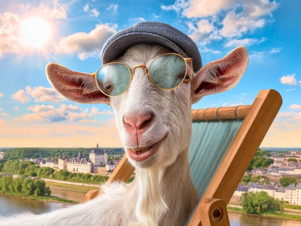 Affiche Bisous bords Loire humour cadeau