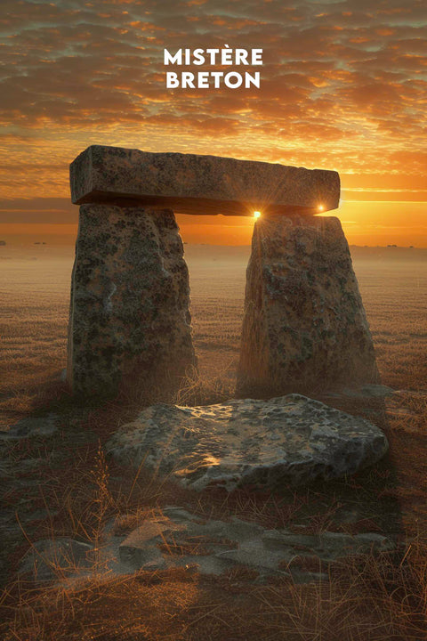 Affiche Bretagne dolmen menhir