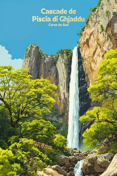 Affiche Piscia di Ghjaddu - Nature Corse