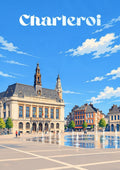 affiche, Charleroi, tableau, cadre, à encadrer, maison, gîte, Wallonie, Belgique, décoration murale