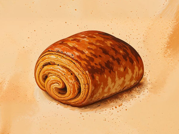 Affiche, Rétro, Vintage, Design, Publicité, Ancienne, Chocolatine, Promotion, Dessert, Art.