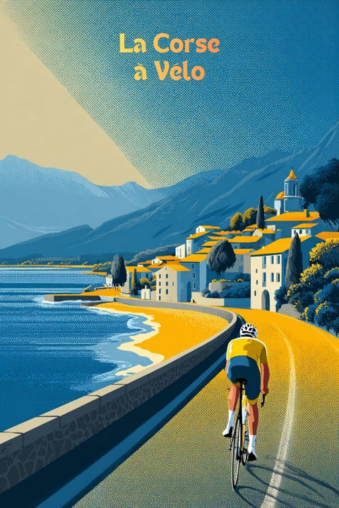 Affiche Corse - Cyclisme, vélo, sport