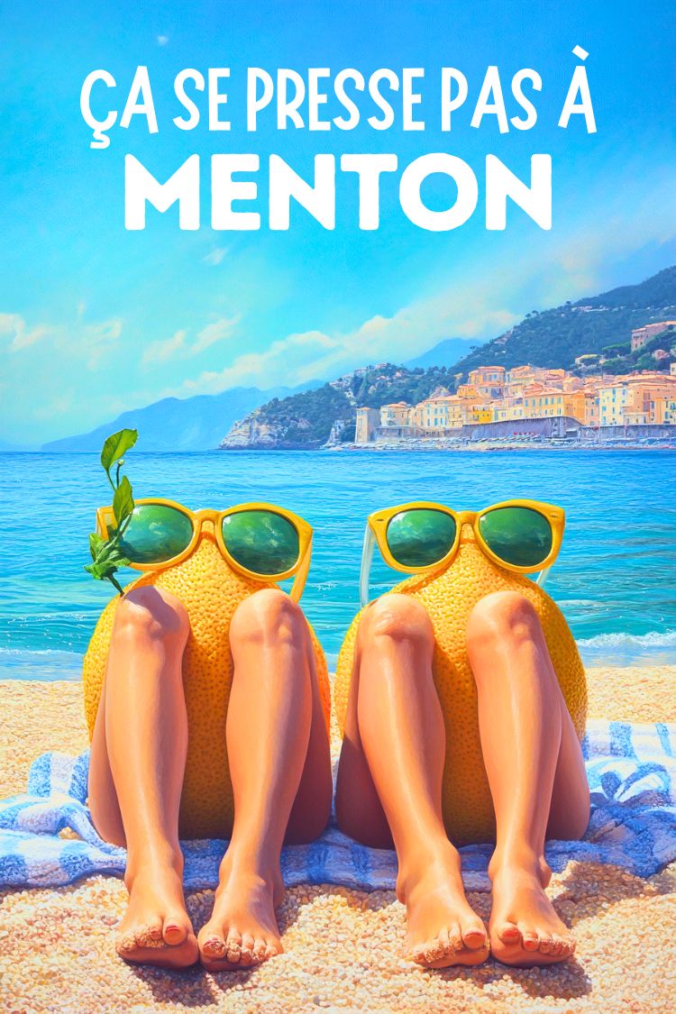 Affiche Drôle Menton - Ça se presse pas ! – Posters de nos régions