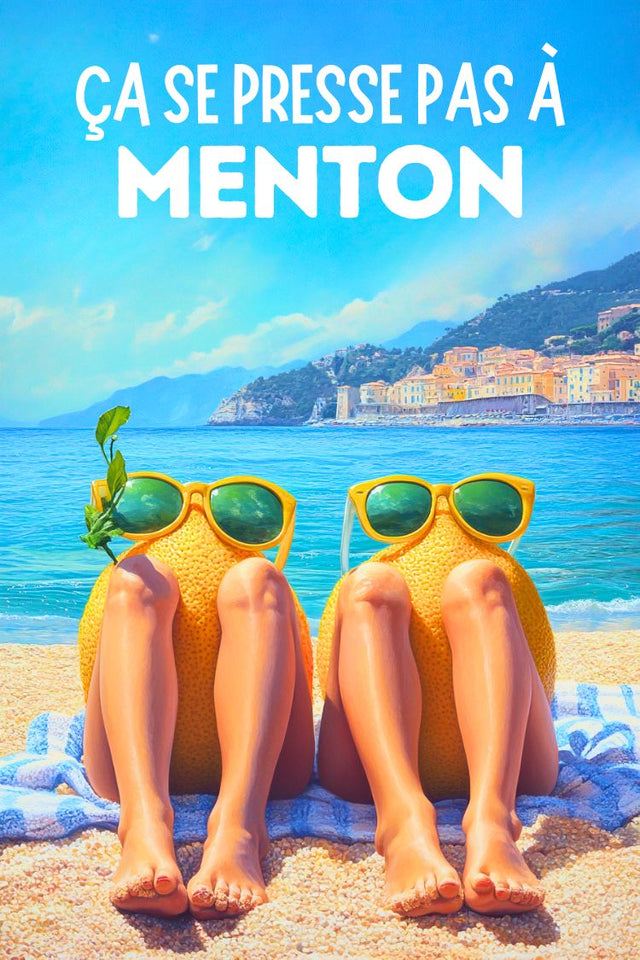 Affiche humoristique Menton citron