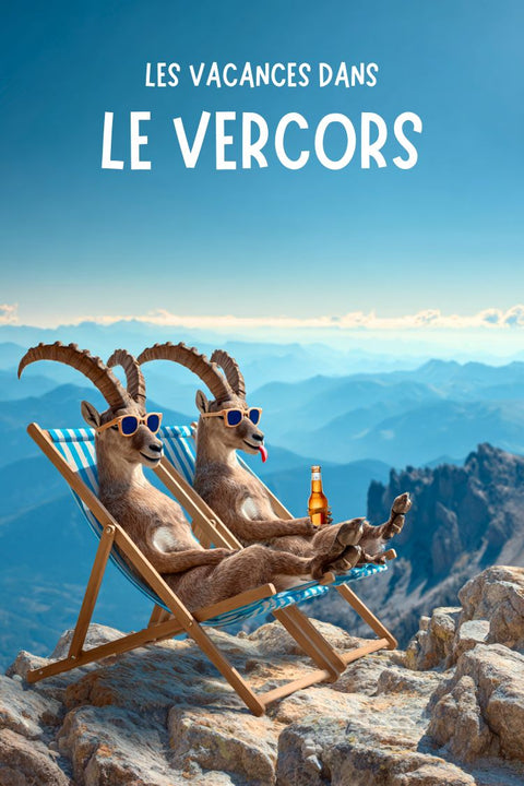 Affiche Vercors - Drôle, souvenirs, biquette