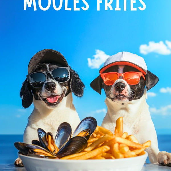 Affiche, Drôle, Gastronomie, Française, Moules, Frites, Nord, Humour, Cuisine, Décoration.