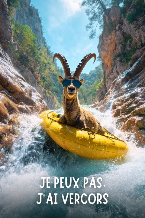 Affiche Humour Vercors canyoning