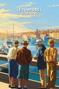 Affiche Marseille le temps des copains vieux port