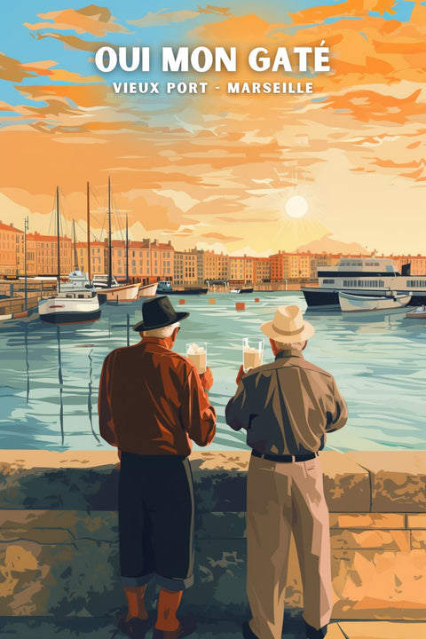 Affiche de Marseille - Oui Ma Gatée