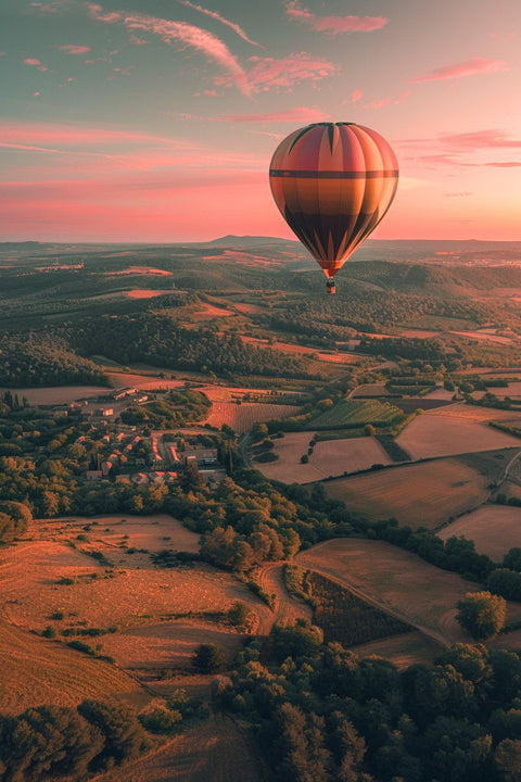 Affiche Aesthetic - Montgolfière Tendance