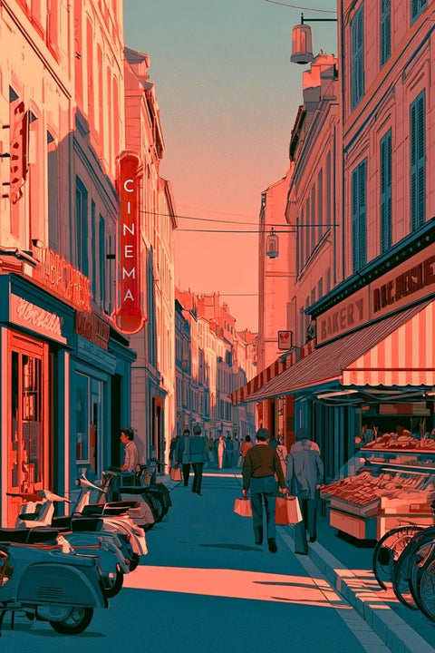 Affiche Paris - Nostalgie française vintage