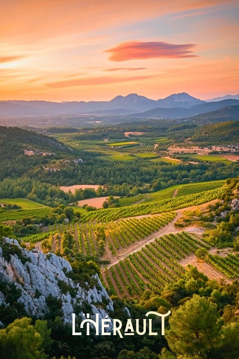 Affiche Hérault - Photo aérienne vue drone
