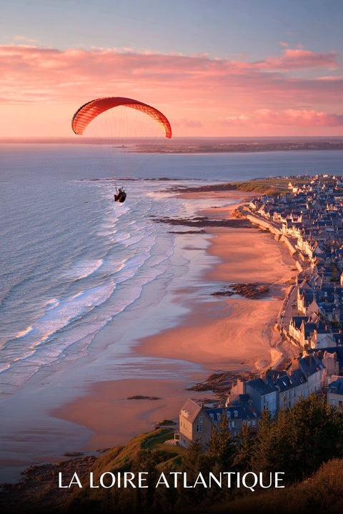 Affiche Loire Atlantique - Coucher de soleil tendance