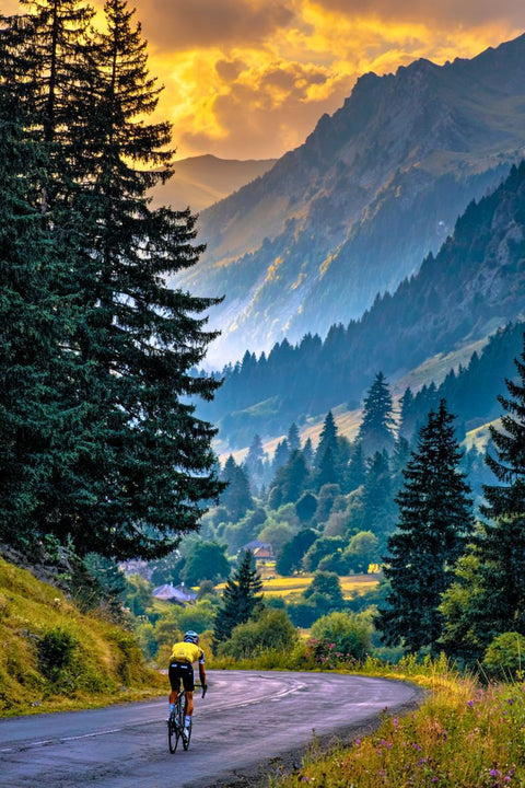 Affiche Cyclisme Montagne - Paysage Nature