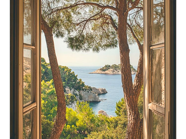 Vue de la Méditerranée - Soleil et Ciel Bleu