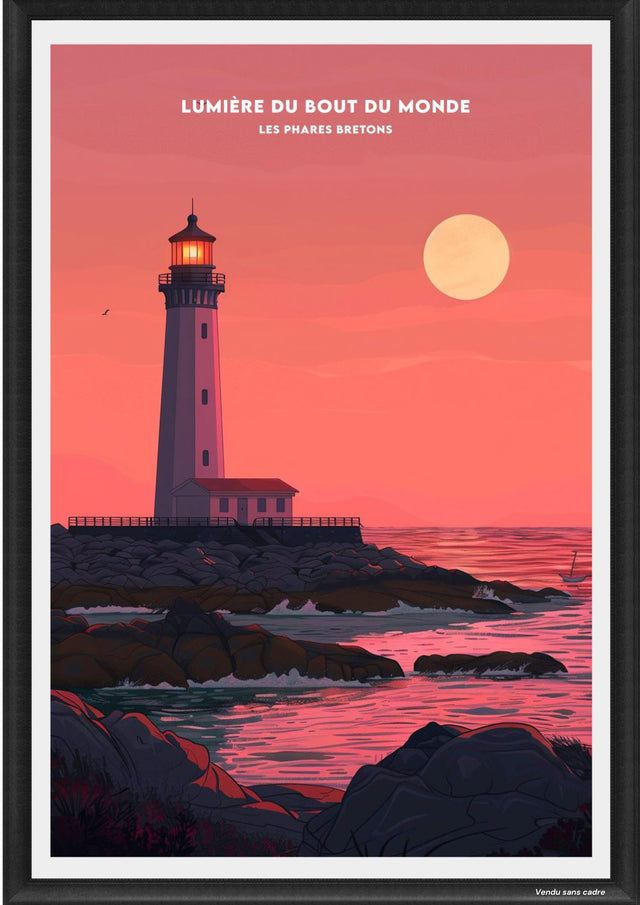 Affiche Bretagne lumière du bout du monde