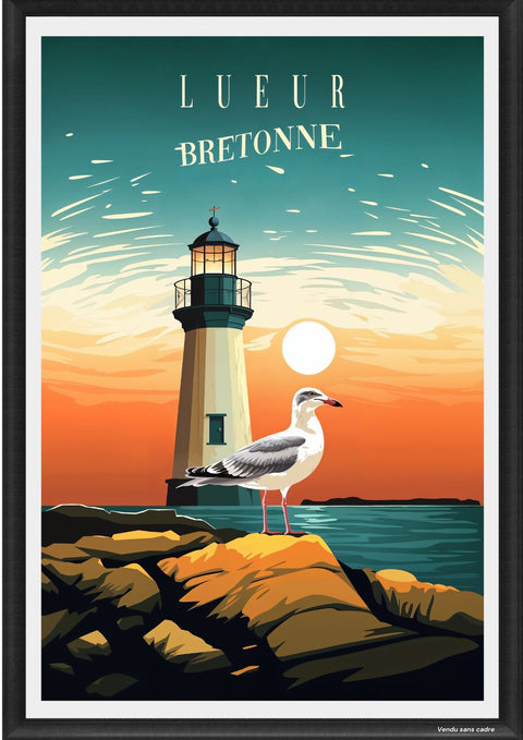 Affiche Bretagne - Lueur Bretonne