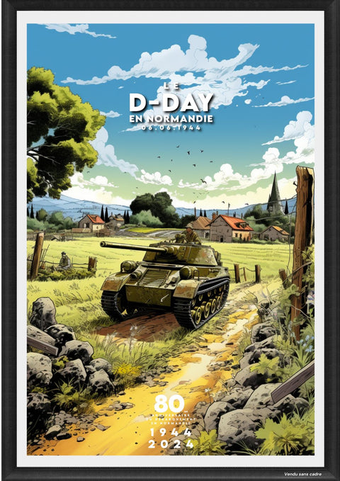 Affiche Dday Un Village français - Débarquement en Normandie