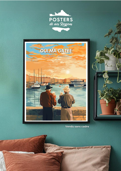 Affiche de Marseille - Oui Ma Gatée