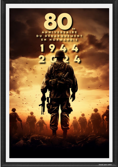 Affiche Poster 6 juin soldat américain 