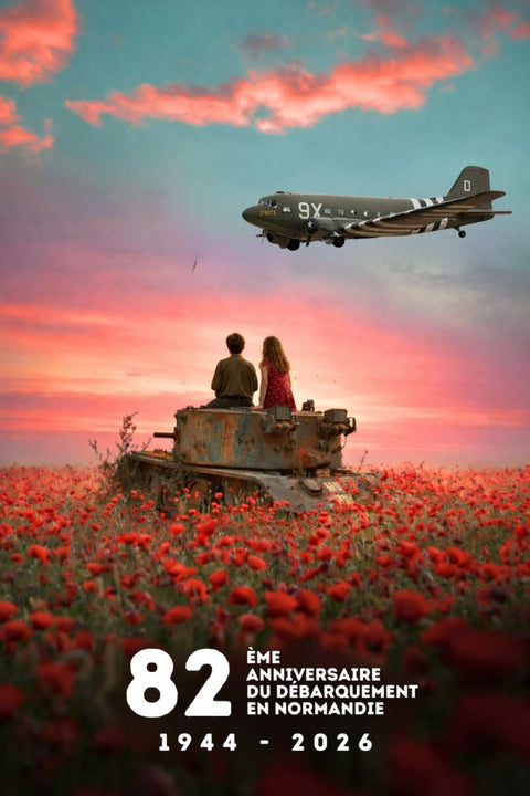 Affiche D-Day Normandie - Souvenir 82 ans du débarquement