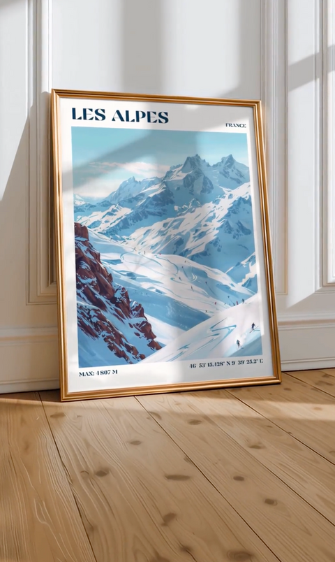 Affiche Les Alpes - Posters Des Alpes